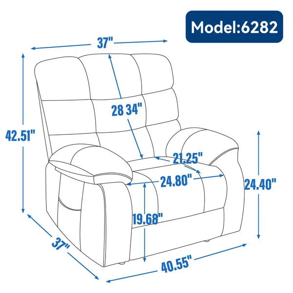 Lift Recliner Chair Heat Massage Dual Motor Infinite Position Up to 350 LBS Large Electric Power Lift Recliners with Power-Remote, Medium-firm and Heavy duty, Beige