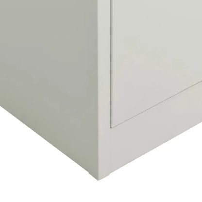 Locker Cabinet Light Gray 35.4"x15.7"x70.9" Steel