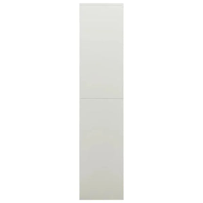 Locker Cabinet Light Gray 35.4"x15.7"x70.9" Steel