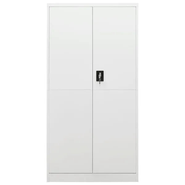 Locker Cabinet White 35.4"x15.7"x70.9" Steel