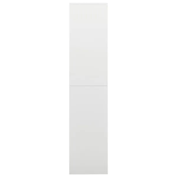 Locker Cabinet White 35.4"x15.7"x70.9" Steel