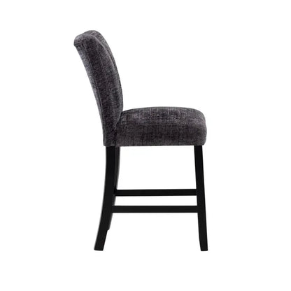 MAGALY DARK GREY BAR STOOLS (KIT OF 2)