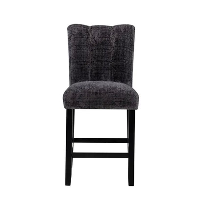 MAGALY DARK GREY BAR STOOLS (KIT OF 2)