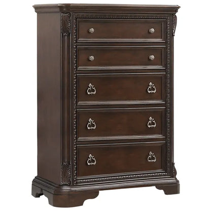 Mahogany Traditional 5 Drawer Chest