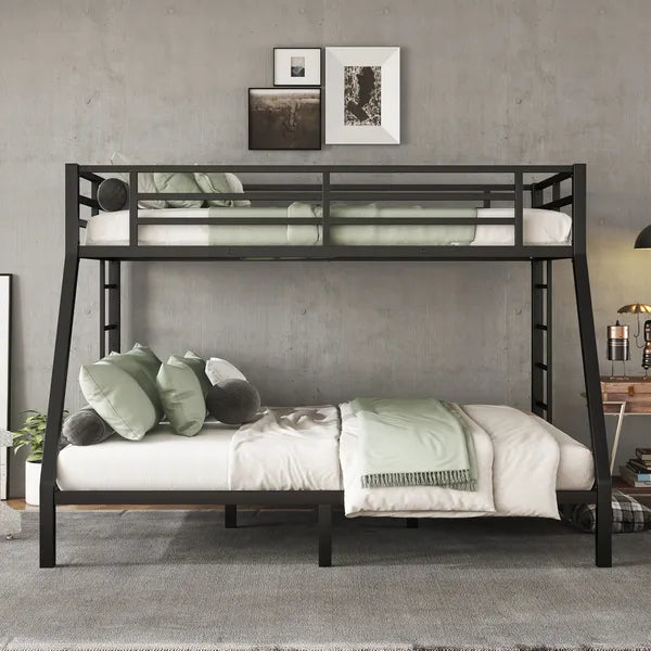 Metal Twin XL over Queen Bunk Bed for Teens and Adults,Space-Saving/Noise Reduced/No Box Spring Needed(Expect arrive date 2024/7/17)