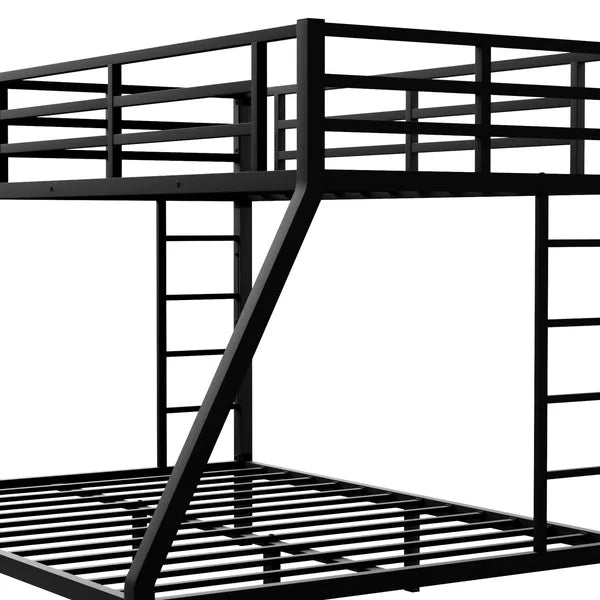 Metal Twin XL over Queen Bunk Bed for Teens and Adults,Space-Saving/Noise Reduced/No Box Spring Needed(Expect arrive date 2024/7/17)