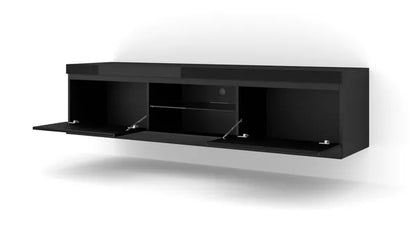 NET 180 TV STAND / 70,87 in black matt / black gloss