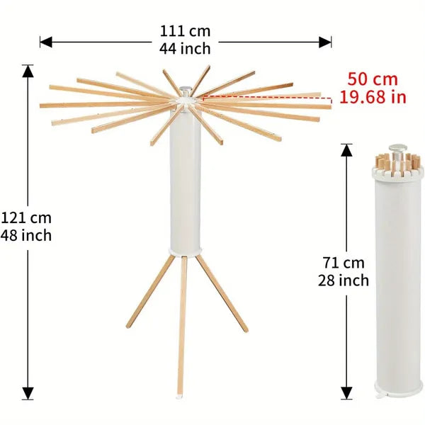 Octopus drying rack, floor folding balcony, bedroom, household solid wood, invisible octopus drying rack, no installation, clothing store artifact