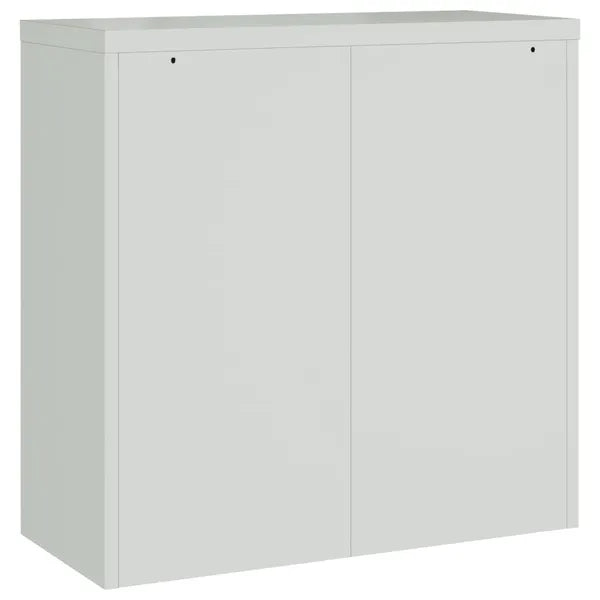 Office Cabinet with 2 Doors Gray 35.4' Steel