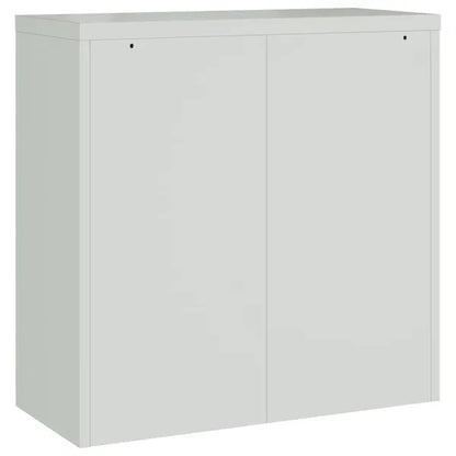 Office Cabinet with 2 Doors Gray 35.4' Steel