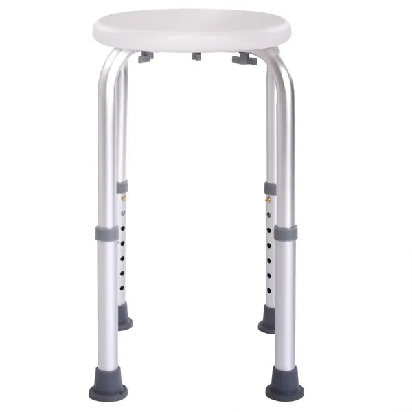 Shower Stool Bath Bench with Adjustable Heights and Non-Slip Rubber for Safety and Stability