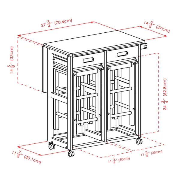 Suzanne 3-Pc Space Saver Set; Coffee