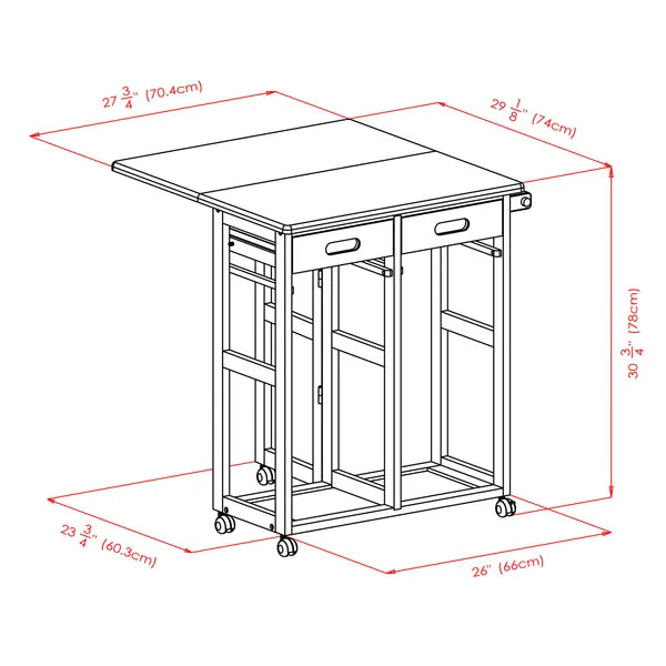 Suzanne 3-Pc Space Saver Set; Coffee