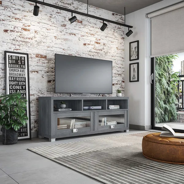 Techni Mobili Durbin TV Stand for TVs up to 75in, Grey