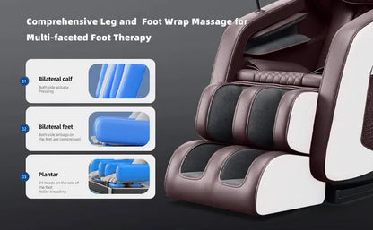 The perfect Gift for Relaxation & Health! Zero Gravity Massage Chair with Hip Heating, Foot Massage & Full Airbag Coverage – Perfect for Home or Office!