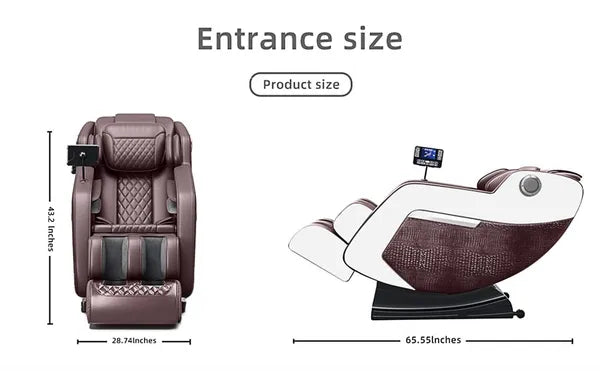 The perfect Gift for Relaxation & Health! Zero Gravity Massage Chair with Hip Heating, Foot Massage & Full Airbag Coverage – Perfect for Home or Office