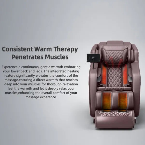 The perfect Gift for Relaxation & Health! Zero Gravity Massage Chair with Hip Heating, Foot Massage & Full Airbag Coverage – Perfect for Home or Office