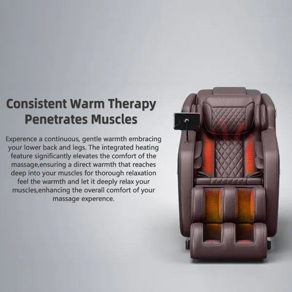 The perfect Gift for Relaxation & Health! Zero Gravity Massage Chair with Hip Heating, Foot Massage & Full Airbag Coverage – Perfect for Home or Office!