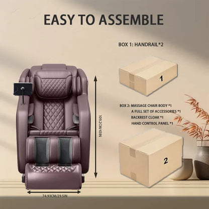 The perfect Gift for Relaxation & Health! Zero Gravity Massage Chair with Hip Heating, Foot Massage & Full Airbag Coverage – Perfect for Home or Office