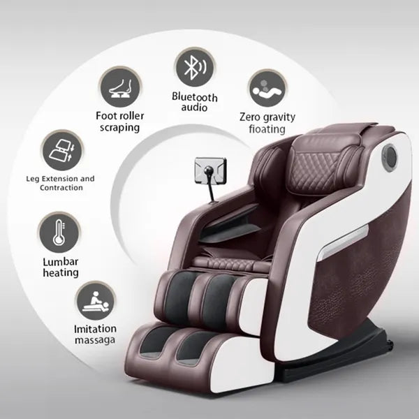 The perfect Gift for Relaxation & Health! Zero Gravity Massage Chair with Hip Heating, Foot Massage & Full Airbag Coverage – Perfect for Home or Office!