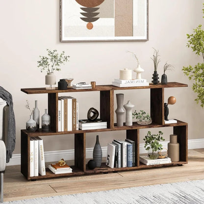 Transform Your Space with These Stylish 2-Tier Wooden Bookcases - #FallDecorations for Home