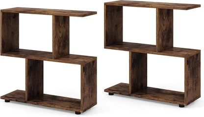 Transform Your Space with These Stylish 2-Tier Wooden Bookcases - #FallDecorations for Home