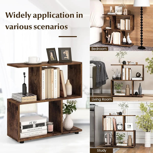 Transform Your Space with These Stylish 2-Tier Wooden Bookcases - #FallDecorations for Home