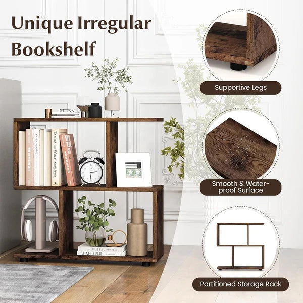 Transform Your Space with These Stylish 2-Tier Wooden Bookcases - #FallDecorations for Home