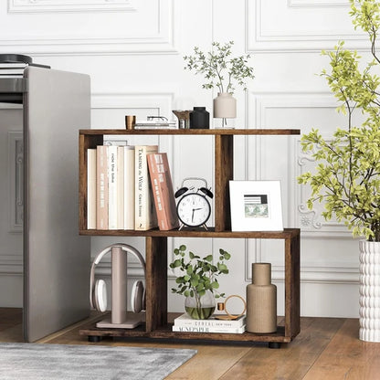 Transform Your Space with These Stylish 2-Tier Wooden Bookcases - #FallDecorations for Home