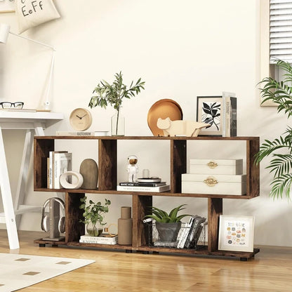 Transform Your Space with These Stylish 2-Tier Wooden Bookcases - #FallDecorations for Home