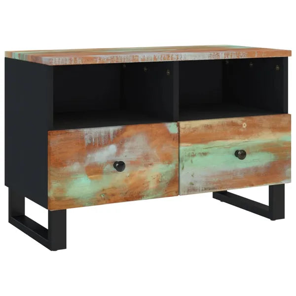 TV Stand 27.6"x13"x18.1" Solid Wood Reclaimed