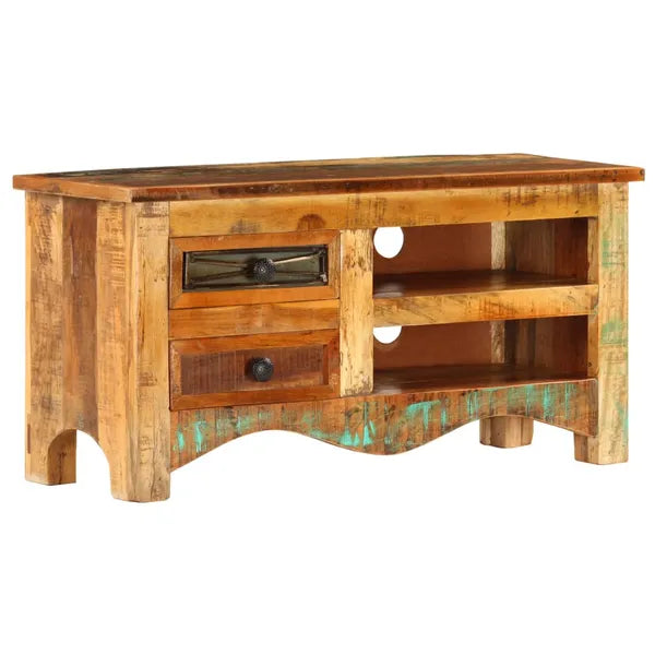 TV Stand 31.5"x11.8"x15.7" Solid Wood Reclaimed