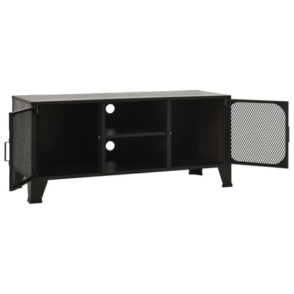 TV Stand Gray 41.3"x14.2"x18.5" Metal and MDF