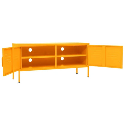 TV Stand Mustard Yellow 41.3"x13.8"x19.7" Steel