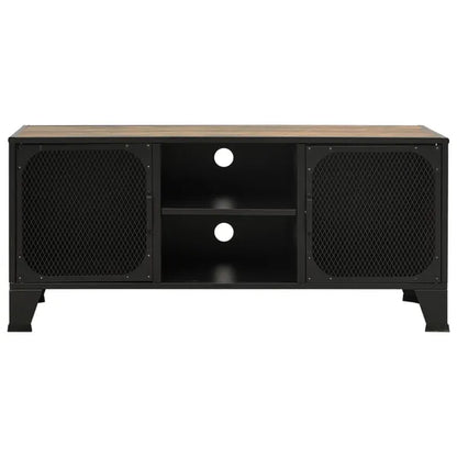 TV Stand Rustic Brown 41.3"x14.2"x18.5" Metal and MDF