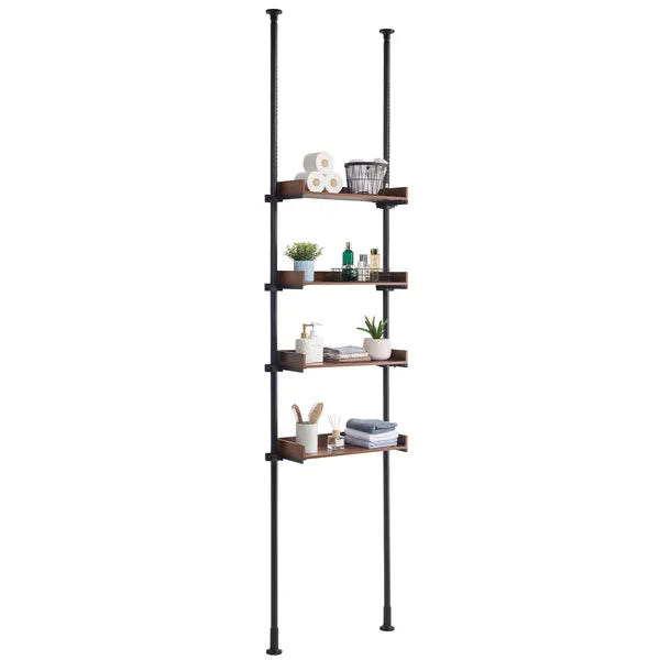 VEVOR Over the Toilet Storage 4-Tier Bathroom Shelf Rack Space Saver Organizer