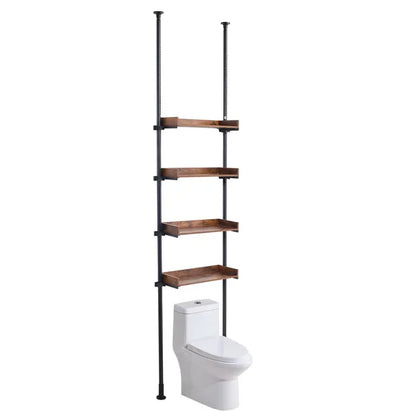 VEVOR Over the Toilet Storage 4-Tier Bathroom Shelf Rack Space Saver Organizer