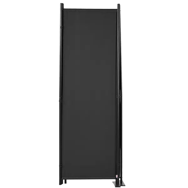 VEVOR Room Divider, 5.6 ft Room Dividers and Folding Privacy Screens (4-panel), Fabric Partition Room Dividers for Office, Bedroom, Dining Room, Study, Freestanding, Black