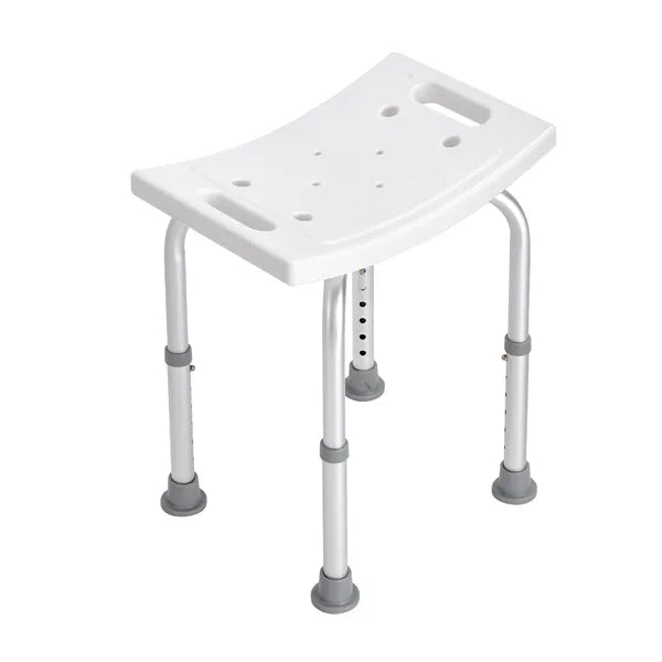 VEVOR Shower Chair, Adjustable Height Shower Stool with Built-in Handles, Shower Seat for Inside Shower or Tub, Non-Slip Bench Bathtub Stool Seat for Elderly Disabled Handicap, 158.8 kg Capacity