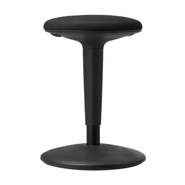 VEVOR Wobble Chair, Height-Adjustable (21.7-28.3") Active Chair, Flexible Seating Wobble Stool Made of Iron Improves Focus & Posture, Ideal for Schools, Office and Home, 8° Tilt Angle, Age 12-18 Black