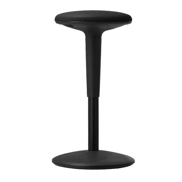 VEVOR Wobble Chair, Height-Adjustable (21.7-28.3") Active Chair, Flexible Seating Wobble Stool Made of Iron Improves Focus & Posture, Ideal for Schools, Office and Home, 8° Tilt Angle, Age 12-18 Black