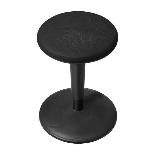 VEVOR Wobble Chair, Height-Adjustable (21.7-28.3") Active Chair, Flexible Seating Wobble Stool Made of Iron Improves Focus & Posture, Ideal for Schools, Office and Home, 8° Tilt Angle, Age 12-18 Black