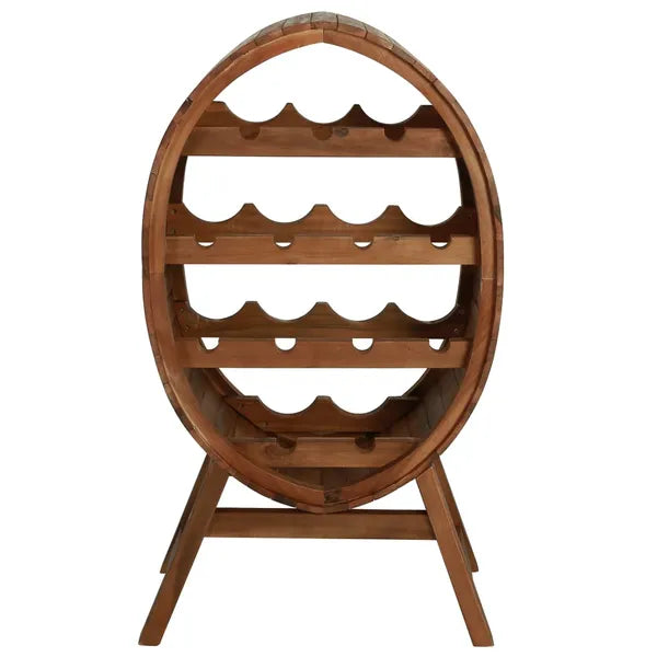 Wine Rack 13 Bottles Solid Acacia Wood