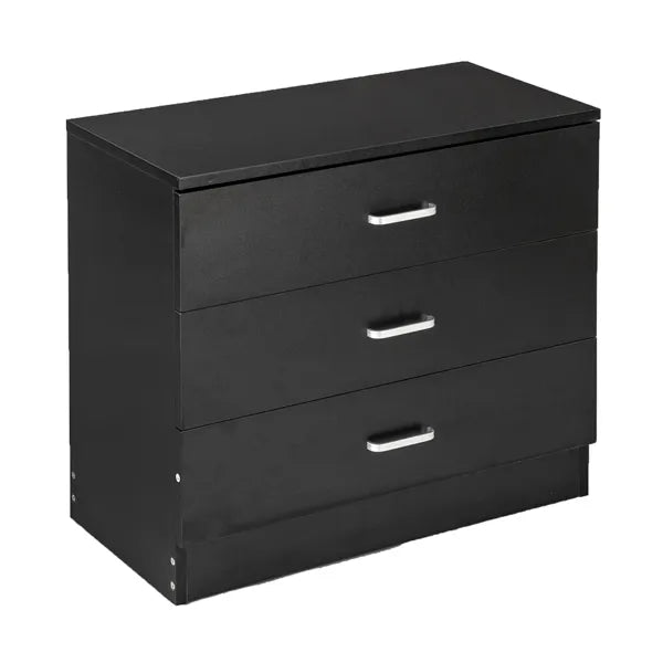 Wood Simple 3-Drawer Dresser Black