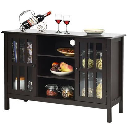 Wooden TV Stand Console Cabinet for 50 Inches TV